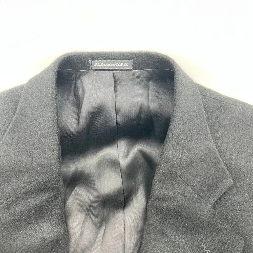 Amherst & Brock‎ Made in USA Black Camelhair Blazer Today's Man 38R